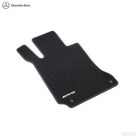 Коврик салона текстильный водительский AMG оригинальный (с вышитым логотипом AMG) для Mercedes C-Class (A205/C205/S205/W205) кабриолет (2016-2025) № A20568023019G63
