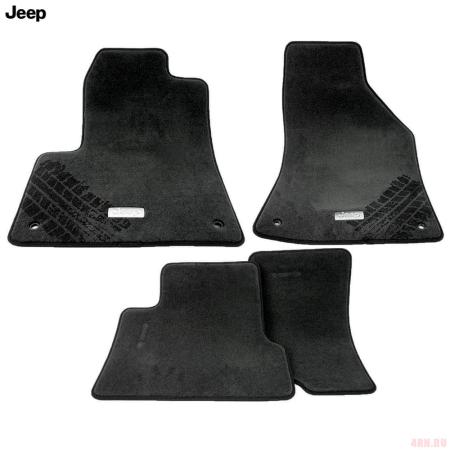 Коврики салона текстильные оригинальные для Jeep Cherokee (2014-2018) № 82213946