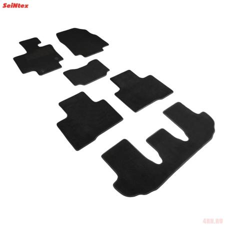 Коврики салона Lux текстильные для Toyota Highlander (2019-2025) № 95058