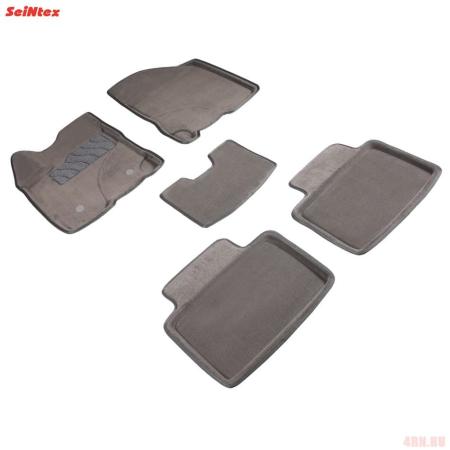 Коврики салона 3D текстильные для Lada (ВАЗ) Vesta (2015-2025) серые № 89111