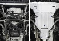 Защита двигателя, КПП и раздаточной коробки для Audi Q8 (2018-2025) 3 части № K333.0348.1