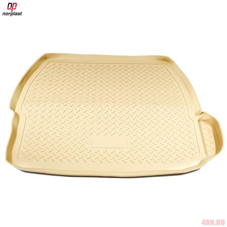 Коврик в багажник Norplast для Volkswagen Touareg (2018-2025) (2-х зонный климат контроль) бежевый № NPA00-T95-700-B