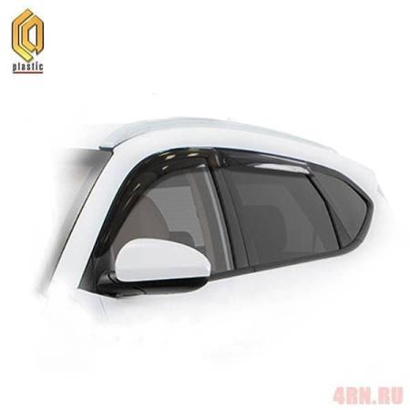Дефлекторы окон CA Plastic Classic полупрозрачные для Hyundai Tucson (2015-2020) № 2010030311722