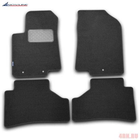 Текстильные коврики в салон для Hyundai Solaris седан, хэтчбек (2011-2016) № NLT.20.45.11.110kh