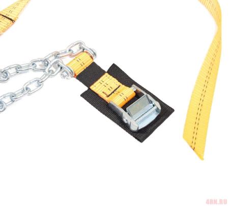 Браслеты-цепи на колеса усиленные в чехле 4 шт.