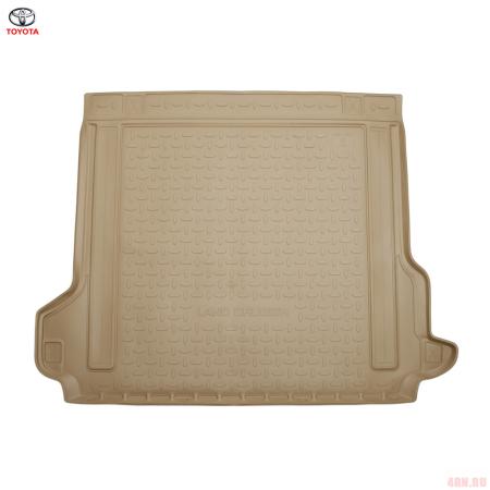 Коврик багажника оригинальный для Toyota Land Cruiser Prado 150 (2017-2025) 5 мест, без выреза, бежевый № PW24160002E0