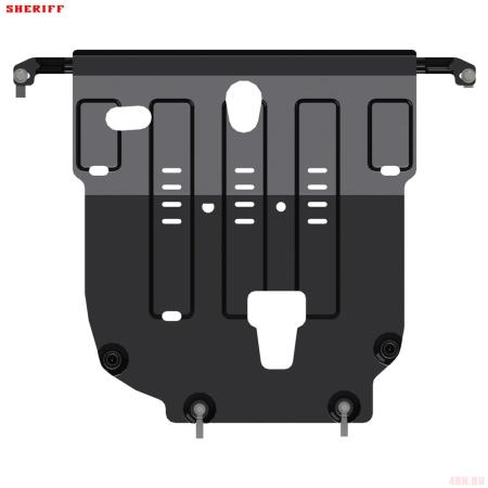 Защита картера и КПП для Hyundai Solaris (2017-2022) № 10.3322