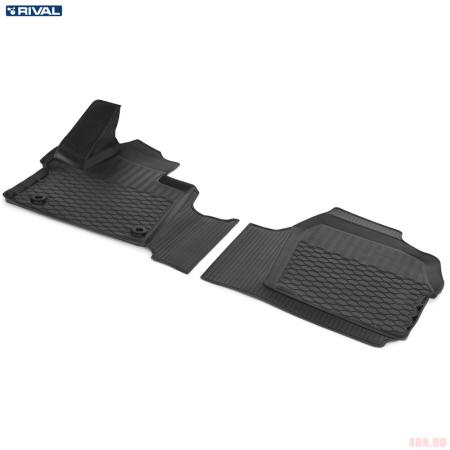 Коврики салона для Volkswagen Caravelle T6.1 передний ряд (2020-2025) № 15813003