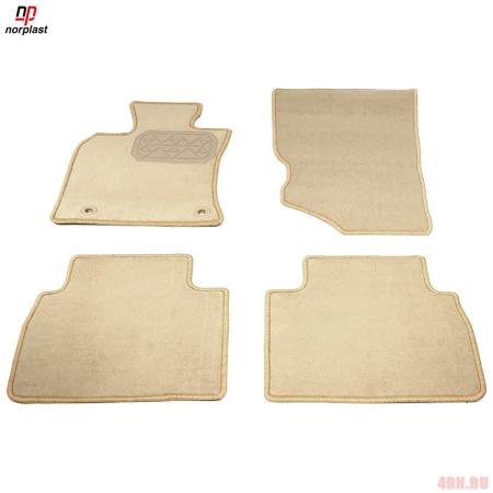 Коврики салона Norplast текстильные для Toyota Camry (XV70) (2018-2024) бежевые № NPA00-VTe880-100-B