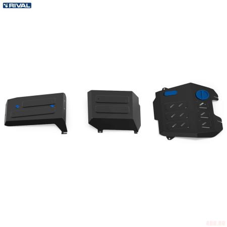 Защита картера и КПП, топливного бака, адсорбера для Changan UNI-K (2020-2025) № K111.8908.1