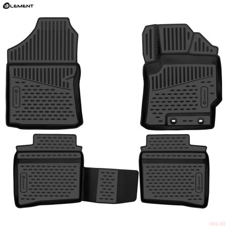 Коврики 3D салона для Toyota Corolla Fielder (2013-2018) 4WD, правый руль 4 шт. № ELEMENT3DAN0106210k