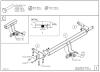 Фаркоп Galia быстросъемный для Suzuki Grand Vitara 5дв. (с запаской) (2005-2014) № S097C