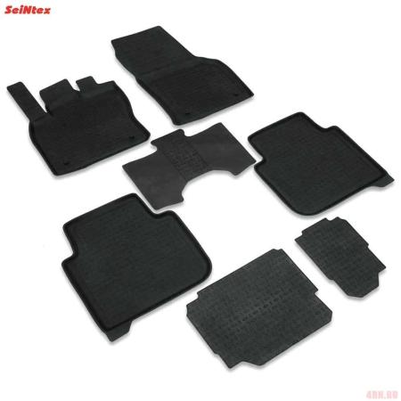 Коврики салона с высоким бортом для Skoda Kodiaq (2017-2024) № 88479