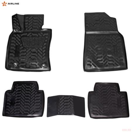 Коврики салона (3D с подпятником) для Toyota Camry (2017-2024) с высоким бортом № ACM-PS-83