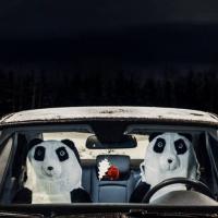 Накидка на перед. сиденье Панда (искусственный мех) № VSK-00034054