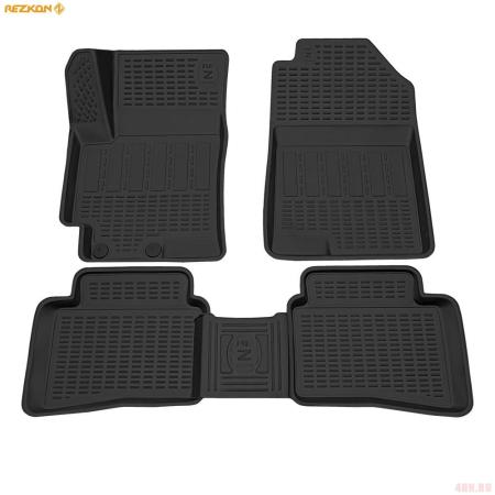 Коврики салона Rezkon для Hyundai Solaris (2017-2022) № 520050200