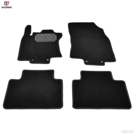 Коврики салона Norplast текстильные для Nissan X-Trail (2015-2022) № NPA10-VTe610-812a