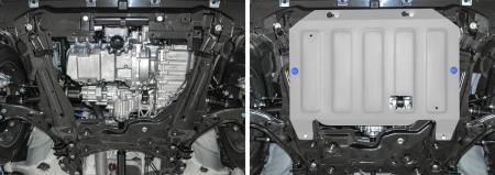 Защита двигателя и КПП для Haval F7x (2019-2024) № 333.9417.1