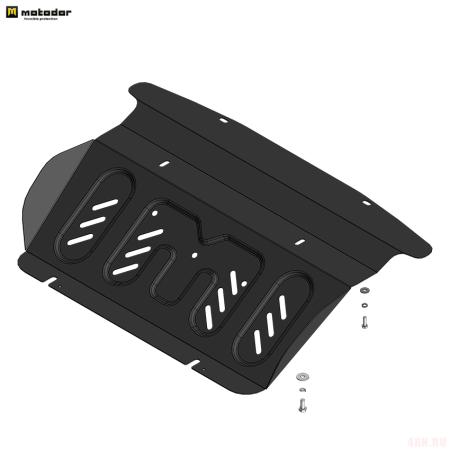 Защита радиатора для JAC T8 (2023-2025)/T8 Pro (2020-2025) (только с защитой двигателя) № 78312