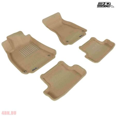 Коврики салона Sotra Liner 3D Lux бежевые для Audi A5 купе (2009-2016) № ST 74-00370