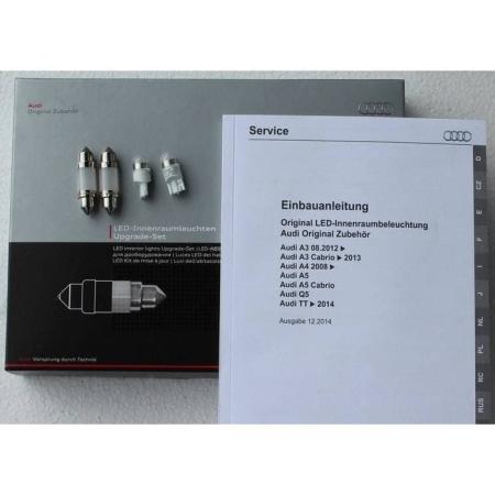 Набор светодиодных ламп освещения в салон для Audi A3/A4/A5/Q5/TT № 8K0052122