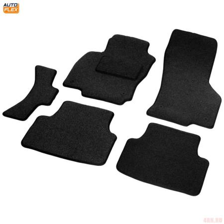 Коврики салона текстильные Lux для Skoda Octavia A7 (2013-2020) кроме авто с акустической системой Kanton, цвет графит № 5510201