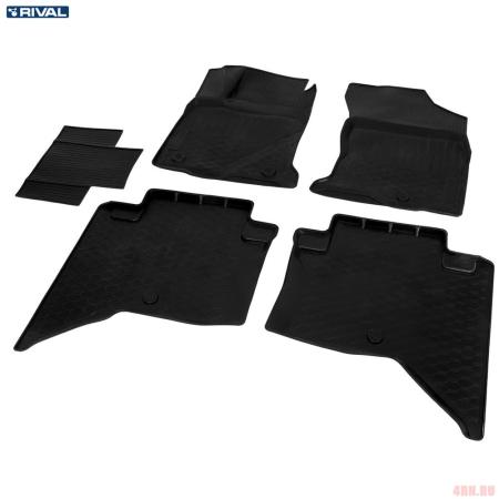 Коврики салона Rival для Toyota Hilux (2015-2025) № 15708001