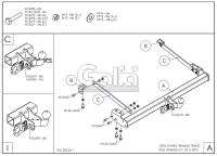 Фаркоп Galia для Renault Trafic (2014-2024) № O066C