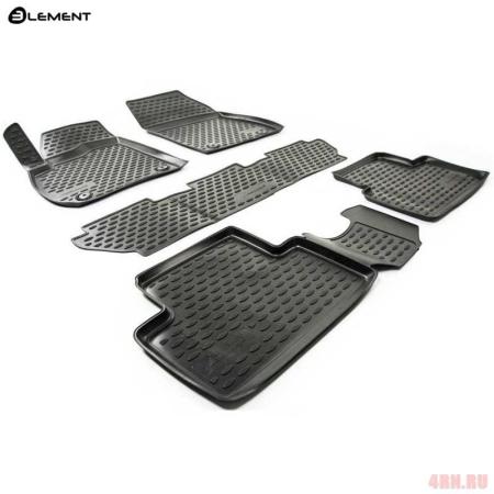Коврики салона Element для Opel Zafira C 5 мест (2012-2019) 3 ряда № NLC.37.25.210k