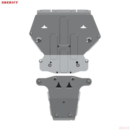 Защита картера и КПП для Audi A8 (2018-2025) № 02.3761