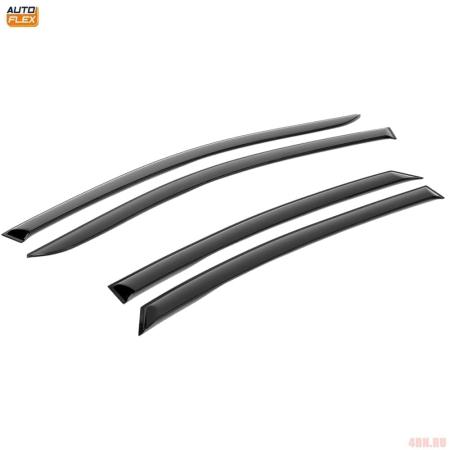 Дефлекторы окон AutoFlex для Kia Rio хетчбек (X-Line) (2017-2023) № 828306