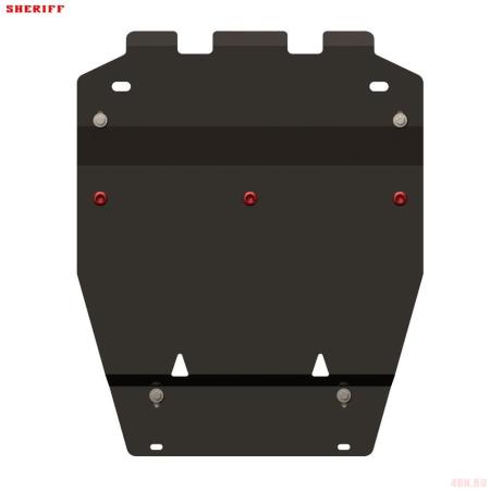 Защита двигателя и рулевых тяг для Suzuki Grand Vitara (2005-2014) № 23.0801