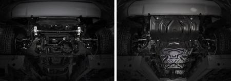 Защита радиатора, двигателя, КПП и раздаточной коробки для Fiat Fullback (2016-2020) № K111.04046.3