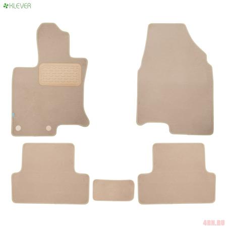 Коврики в салон Klever Premium для Nissan Qashqai (2007-2014) бежевые № KLEVER04363722112kh