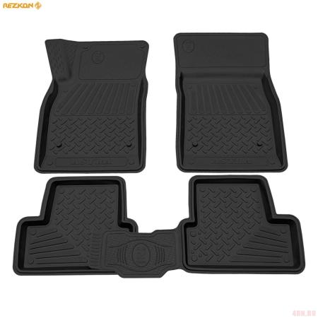 Коврики салона Rezkon резиновые для Opel Astra J (2010-2015) № 1026010100