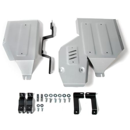 Защита топливного бака и редуктора для Mitsubishi Outlander 4WD (2012-2022) 2 части № 333.4051.1