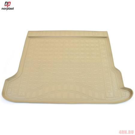 Коврик в багажник Norplast для Toyota Land Cruiser Prado 150 (J150) (2017-2025) (5 мест) бежевый № NPA00-T88-485-B