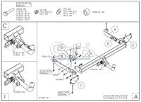 Фаркоп Galia для Land Rover Range Rover (2002-2005) № R050A