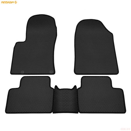 Коврики салона EVA cоты резиновые для Kia Ceed (2018-2025) с черным кантом № 9121005301