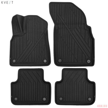 Коврики в салон 3D Kvest для для Audi Q7 (2015-2019) № KVEST3D00609510k