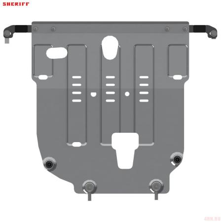 Защита двигателя и КПП для Hyundai Solaris седан (2017-2022) № 10.3323