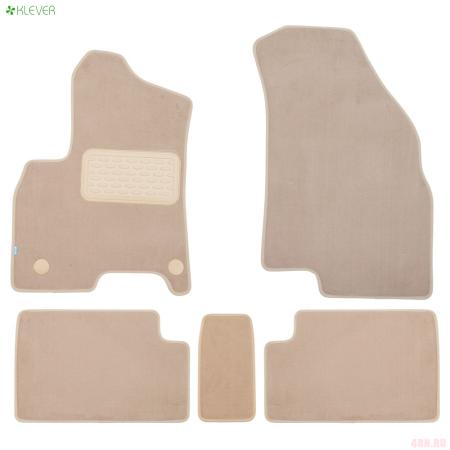 Коврики салона текстильные Premium для Tenet T7 (2025-) 5 шт. бежевые № KLEVER04632822112kh