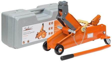 Домкрат подкатной Airline 2.3т в кейсе (MIN - 140 мм, MAX - 350 мм) артикул AJ-2.3F-350PK