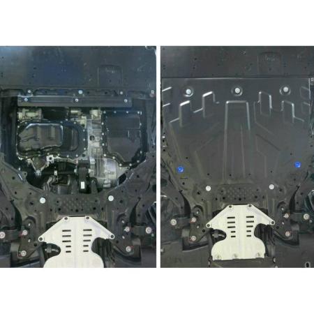 Защита картера и КПП для Mazda 3 (2013-2018) увеличенная № 111.03817.1