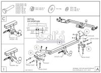 Фаркоп Galia быстросъемный для Hyundai Tucson (2015-2020) № H095C