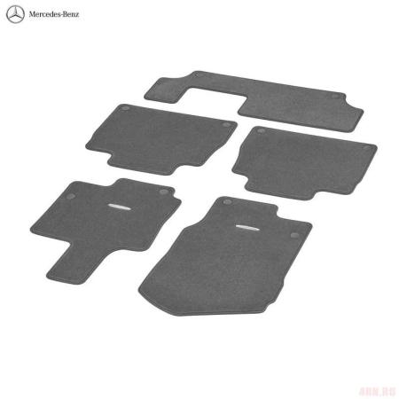 Коврики салона текстильные оригинальные для Mercedes GLE-Class (W167) (2018-2025) серые № A16768004047P92