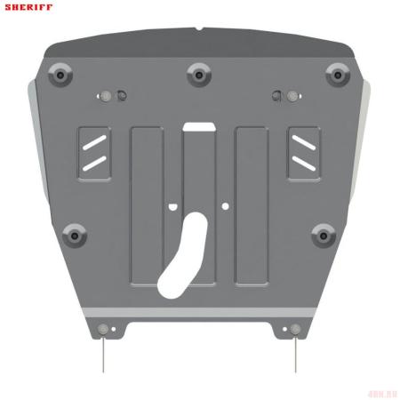 Защита картера и КПП для Nissan X-Trail (2015-2022) № 15.2827