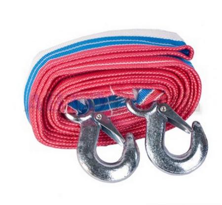 Трос буксировочный ленточный 2 крюка PRO START длина 5м, 3,5 т. артикул ТЛ0302