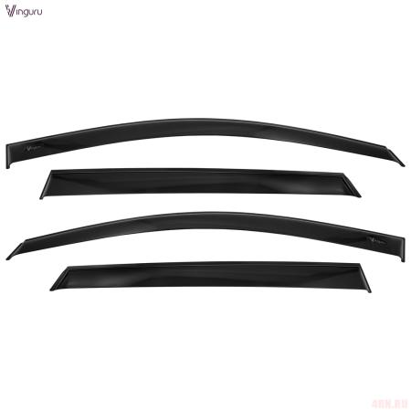 Дефлекторы боковых окон Vinguru для Nissan Qashqai (2007-2014) № AFV29907