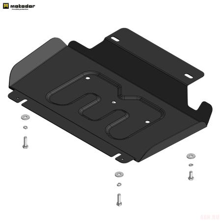 Защита картера и переднего дифференциала для Foton Tunland G7 (2024-2025) № 77504